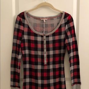 Victoria’s Secret plaid sleep romper